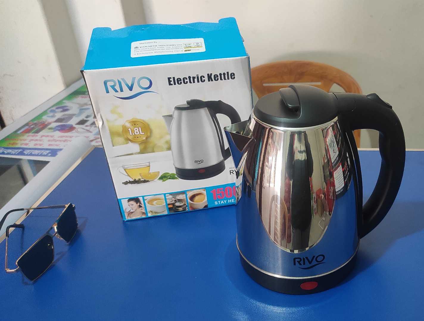 RIVO,ইলেকট্রিক,কেটলি,1.8L,1500watt,|,ইলেকট্রিক,কেটলি, ভিশন ইলেকট্রিক কেটলি দাম, ভিশন ইলেকট্রিক কেটলি দাম ২০২৫, কিয়াম ইলেকট্রিক কেটলি দাম, মিয়াকো ইলেকট্রিক কেটলি, কেটলি ছবি, ইলেকট্রিক কেটলি প্রাইস ই